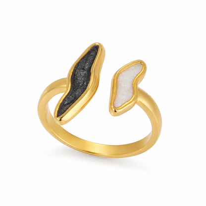 Stainless Steel Wave Open Ring