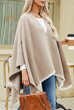 Load image into Gallery viewer, Light French Beige Cross Wrap Winter Warm Shawl
