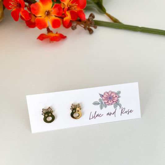 ✅ Reindeer Stud Earrings