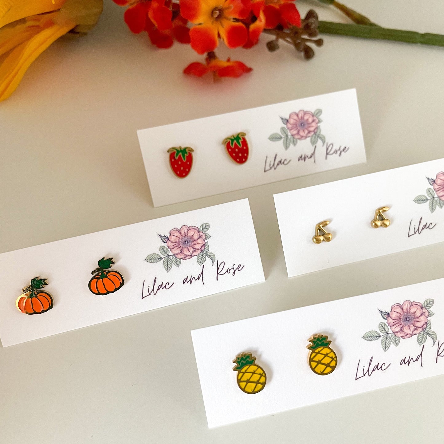 ✨ Fruit Stud Earrings