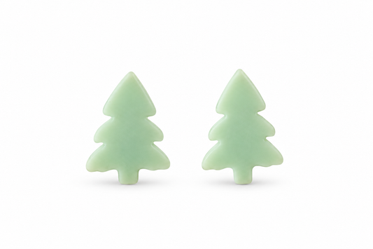 Light Green Christmas Tree Studs