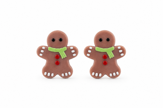 Gingerbread Man Stud Earrings