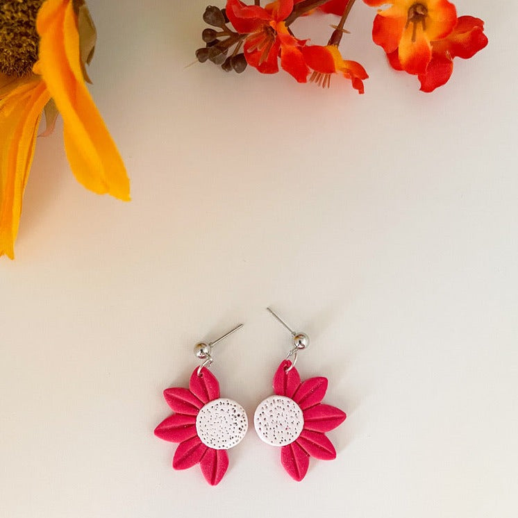 Half Flower Earrings