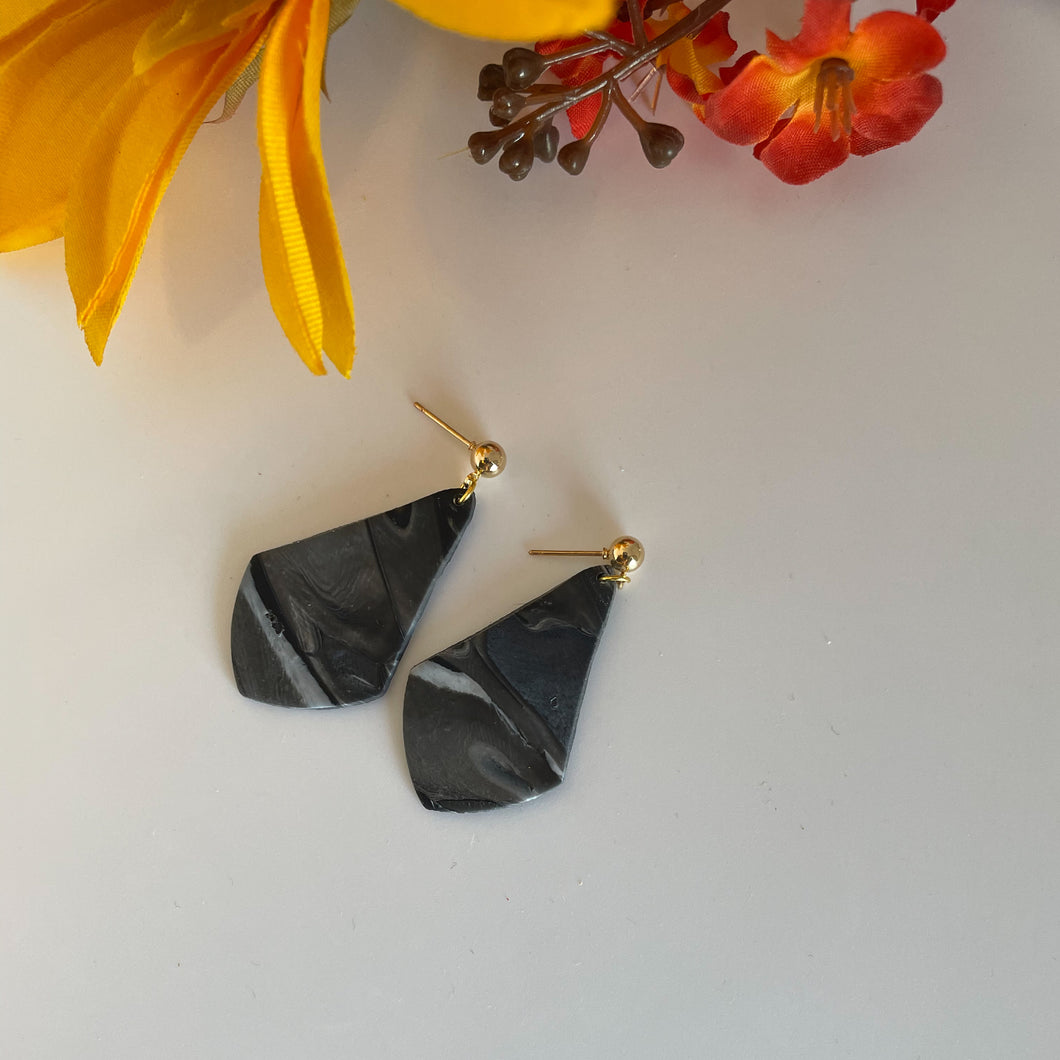 Black and White Audrey Earrings