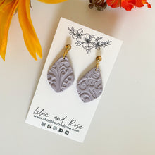 Load image into Gallery viewer, Textured Lilac Lucy Earrings
