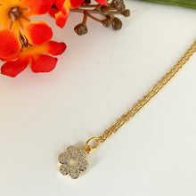 Load image into Gallery viewer, CZ Flower Necklace
