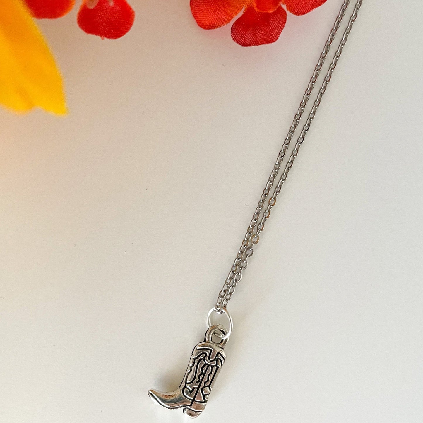 ✨ Cowboy Boot Necklace