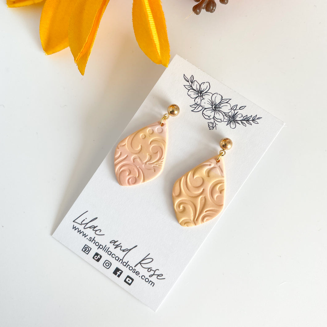 Textured Sunset Lucy Earrings