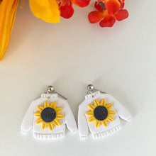 Load image into Gallery viewer, Ugly Sweater Sunflower Earrings

