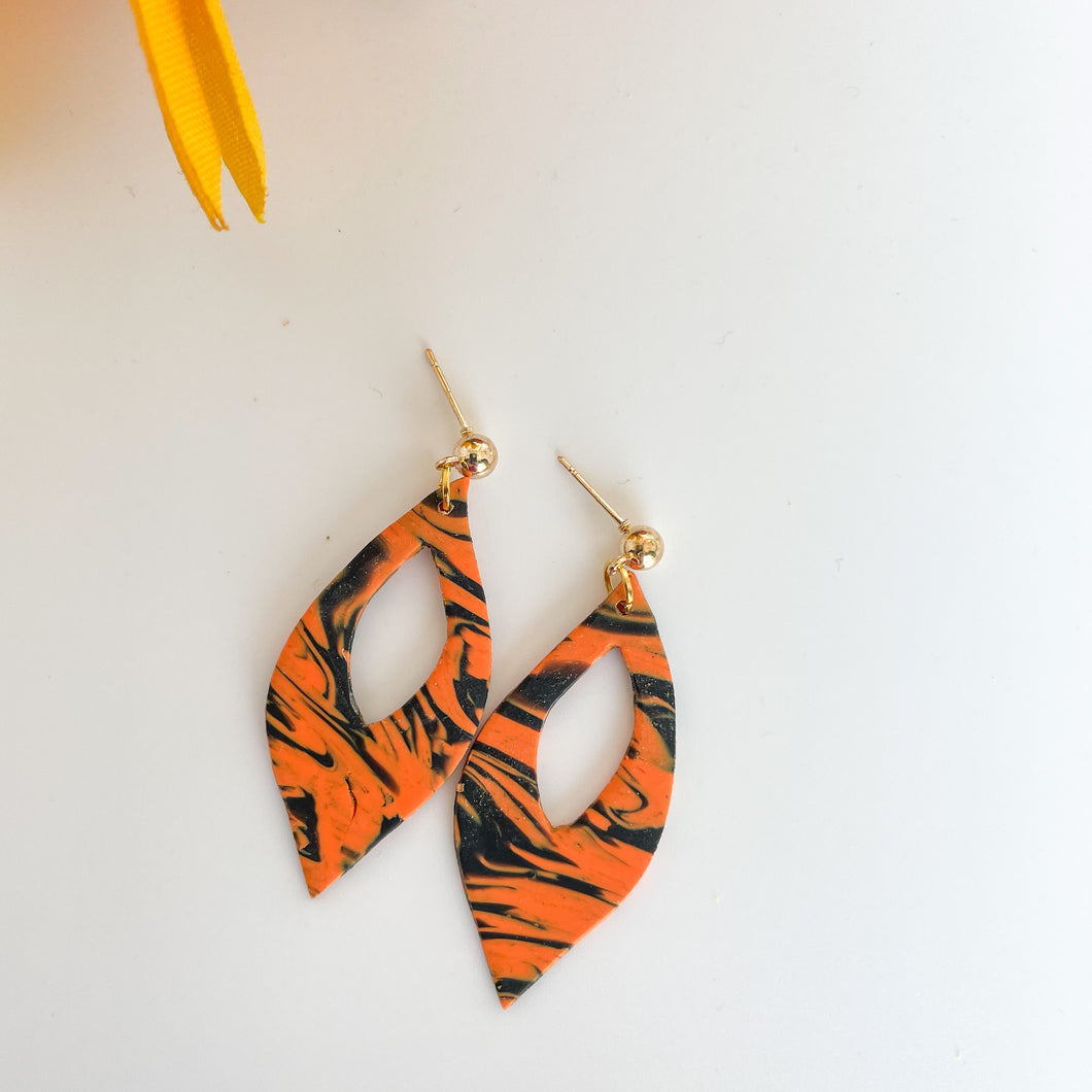 Tiger Print Emma Earrings