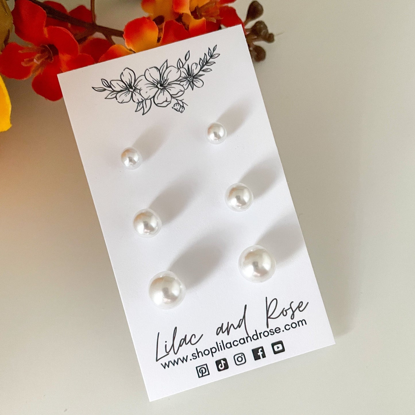 ✅ Pearl Stud Pack