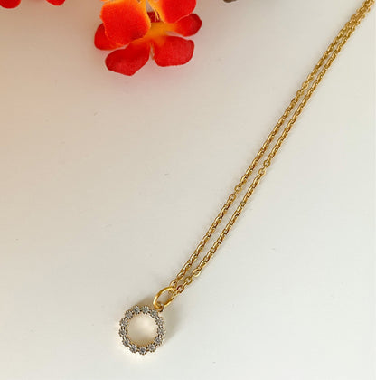 ✨ CZ Circle Necklace