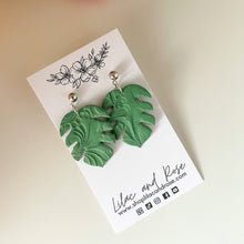 Load image into Gallery viewer, Textured Leaf Earrings
