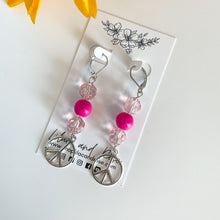 Load image into Gallery viewer, Peace Sign Beaded Earrings
