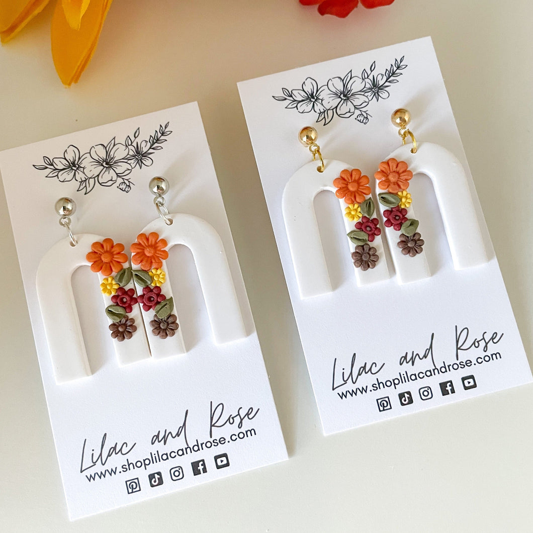 Floral Arch Earrings