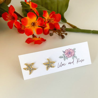✨ CZ Star Fish Studs