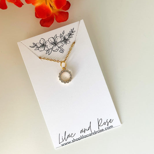 ✨ CZ Circle Necklace