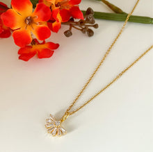 Load image into Gallery viewer, CZ Fan Necklace
