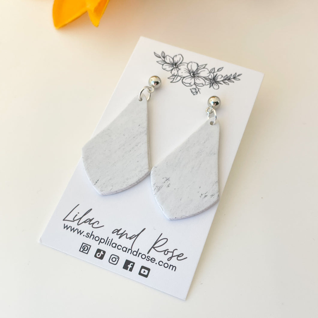 Dirty White Audrey Earrings
