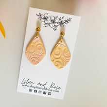 Load image into Gallery viewer, Textured Sunset Lucy Earrings
