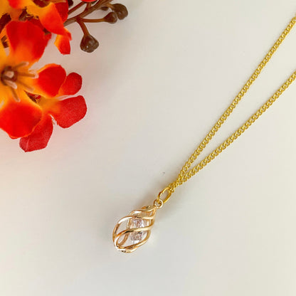 minimal sparkle cz necklace everyday jewelry gift ready