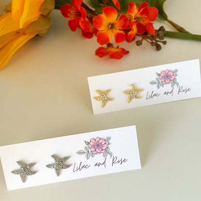 ✨ CZ Star Fish Studs