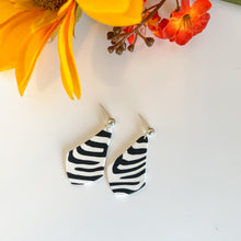Load image into Gallery viewer, Zebra Print Audrey Earrings
