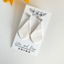 Load image into Gallery viewer, White Audrey Earrings
